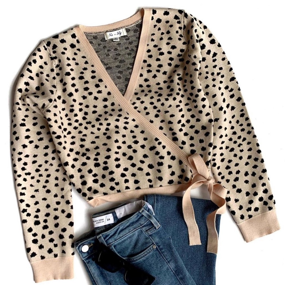 Wrap sweater